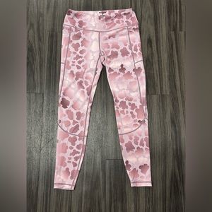 Pink Cow Print Leggings